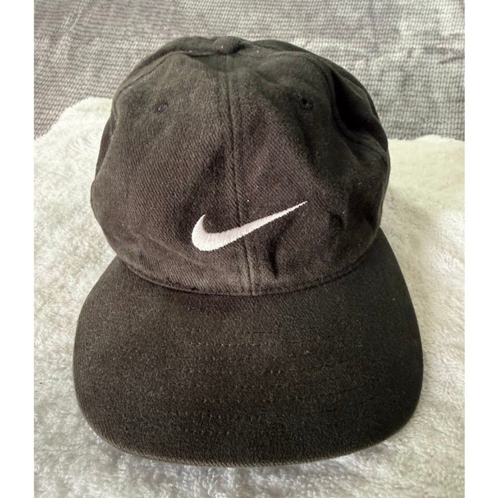 Vintage Nike Duke Blue Devils Adjustable Hat Black Swoosh Youth Cap